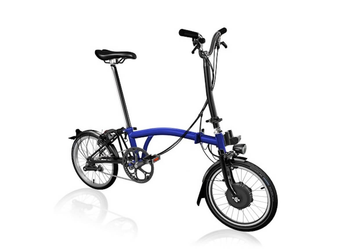 consumptie Ladder schild Brompton Electric - blauw - 6 versnellingen | The Cool Biking Company